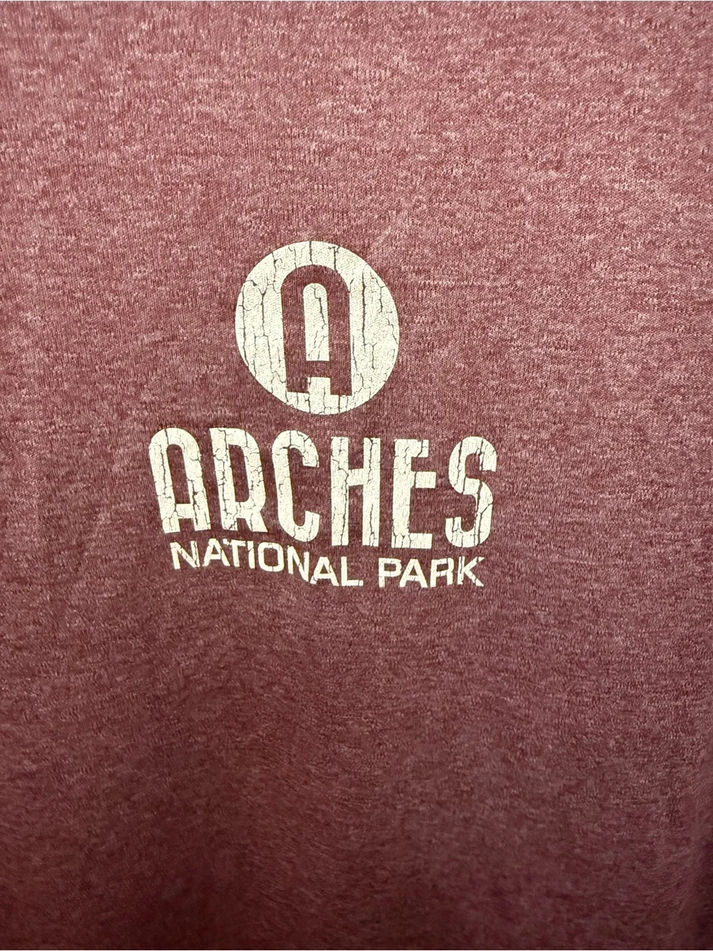 Arches National Park Maroon 1/4 Zip Pullover Top - Picture 6 of 7